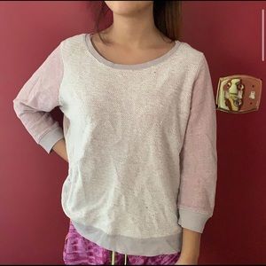 Pink knitted sweater